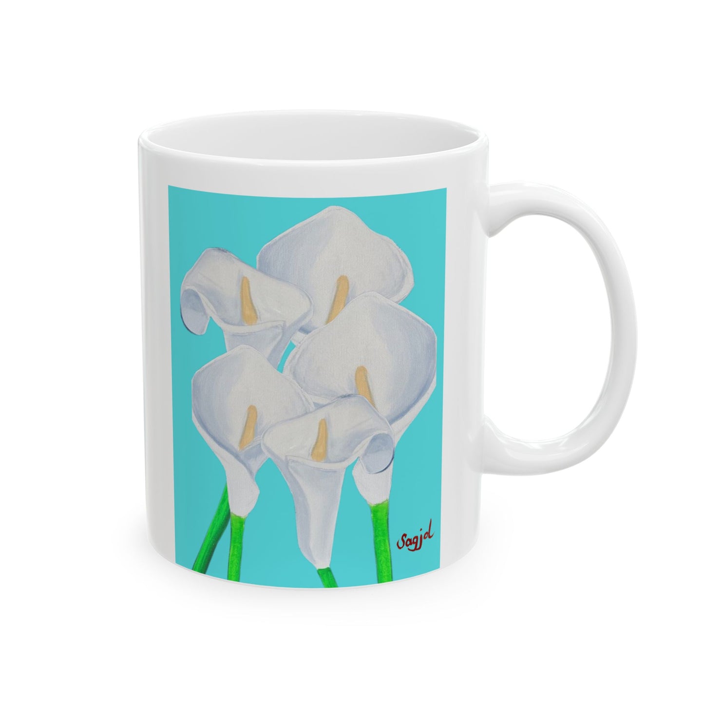 Colorful Ceramic Coffee Mug - Blue Lilly's