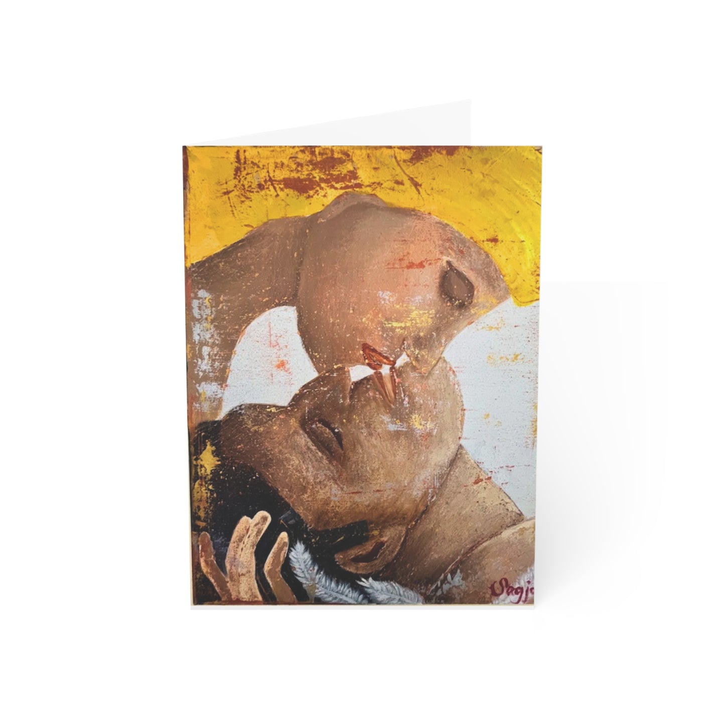 Greeting Card - Your Kiss - Original Art Birthday Card