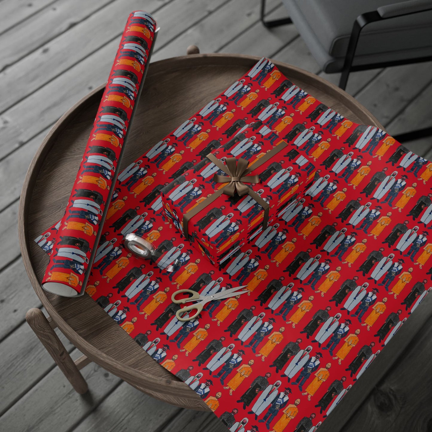 Religious Men Wrapping Paper - Holiday wrapping Paper - Wrapping paper for gifts - Original Art wrapping paper