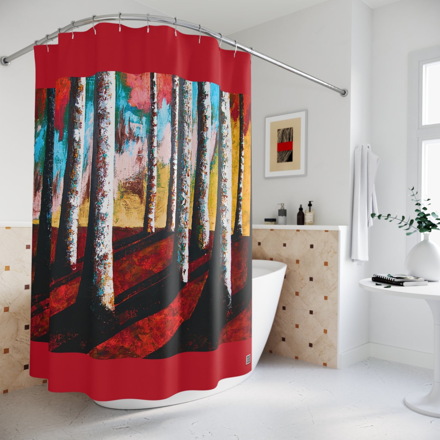 At the end of the day - Shower Curtain - Curtain for Bath