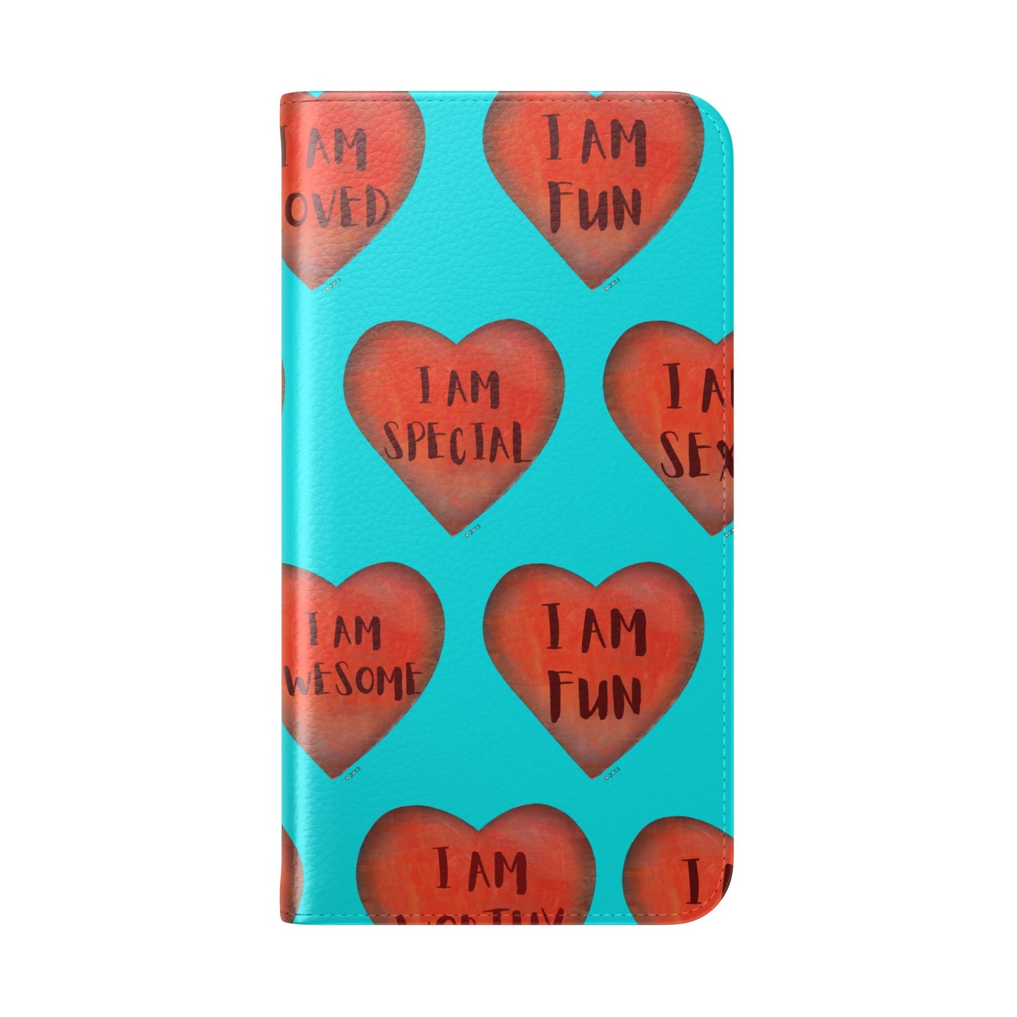 Phone Flip Cases - Wallet Phone case - Turquoise flip phone case - Heart Phone case - Love Gift - iphone wallet - Samsung Wallet