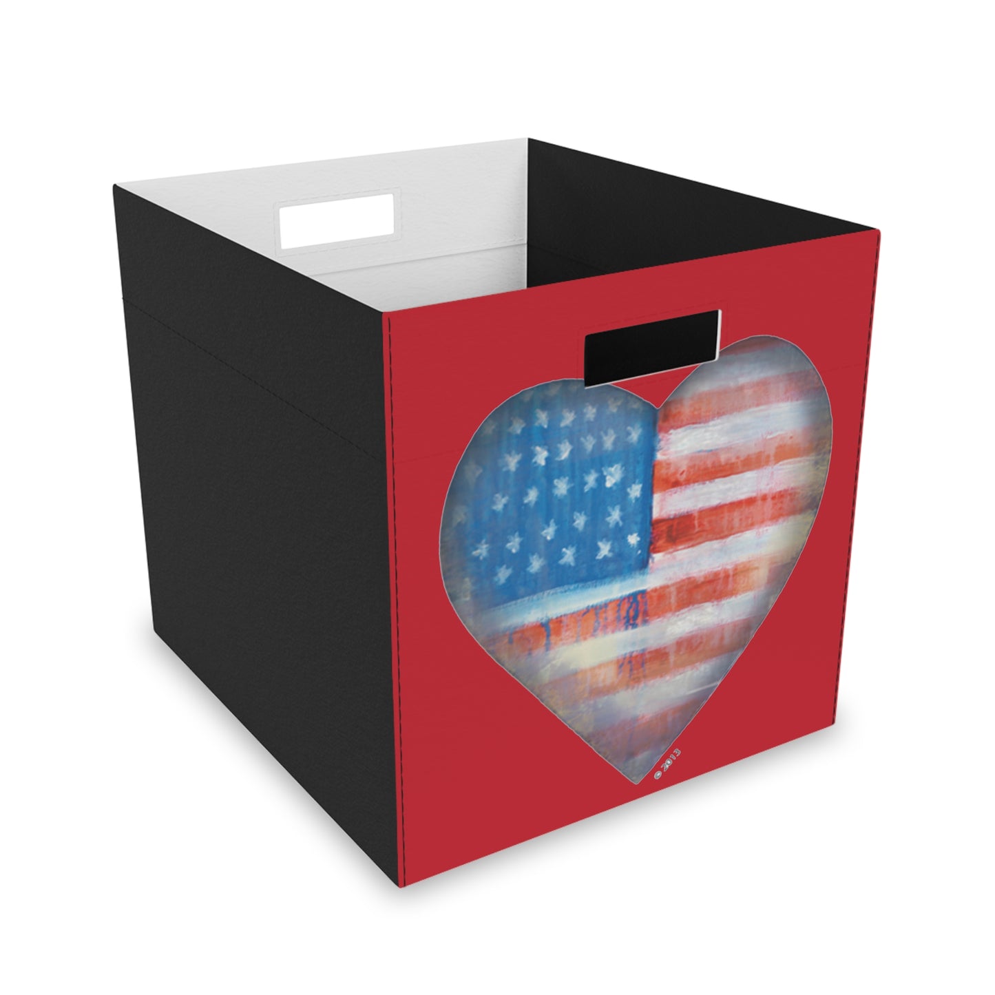 American Love Heart - Felt Storage Box