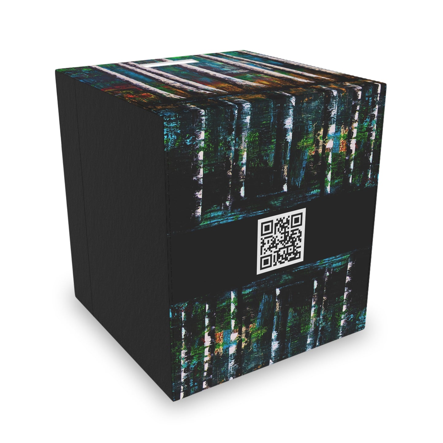 Felt Storage Box - Reflections Hand Painted Art Organizer