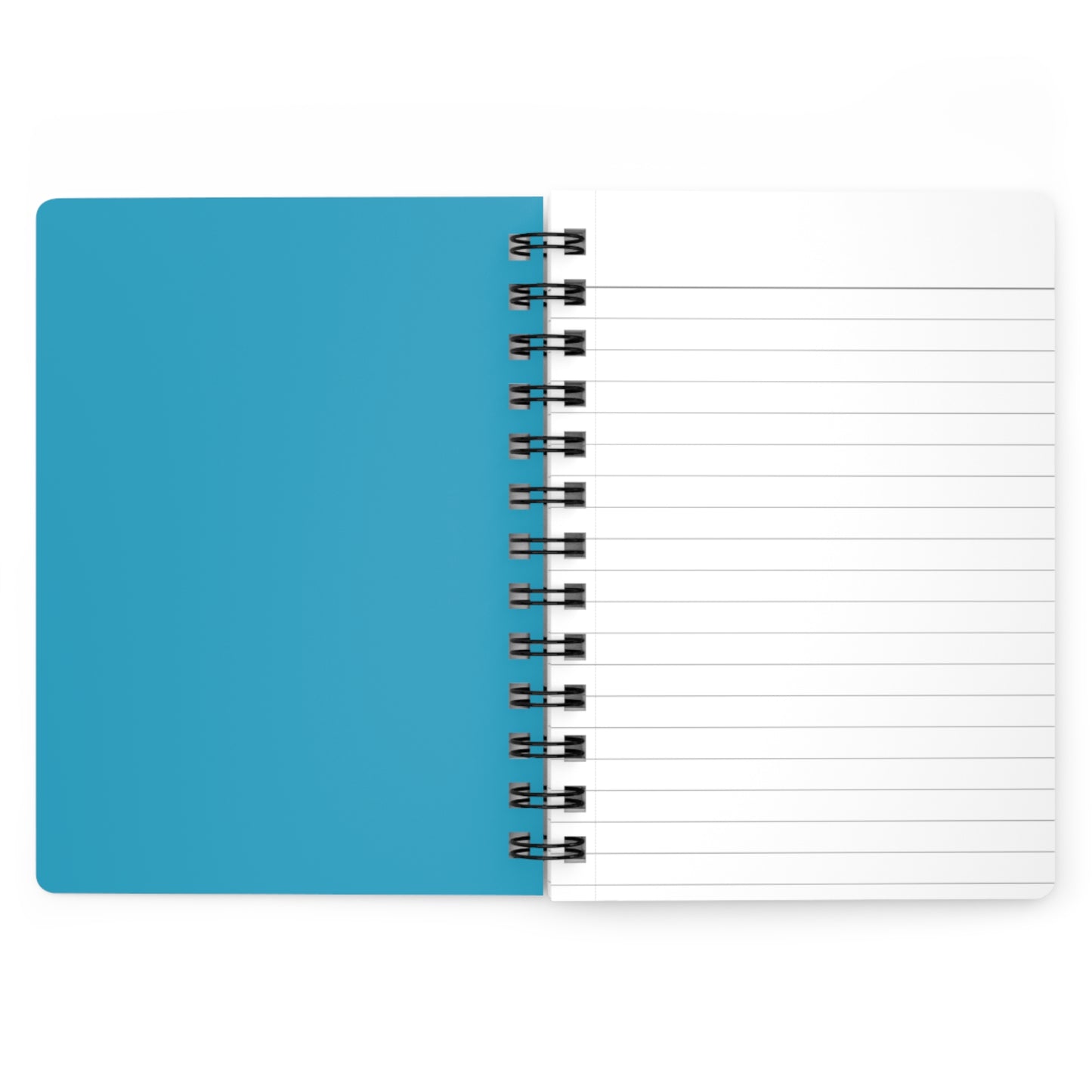 Spiral Bound Journal Lady in Blue - Blue Notepad