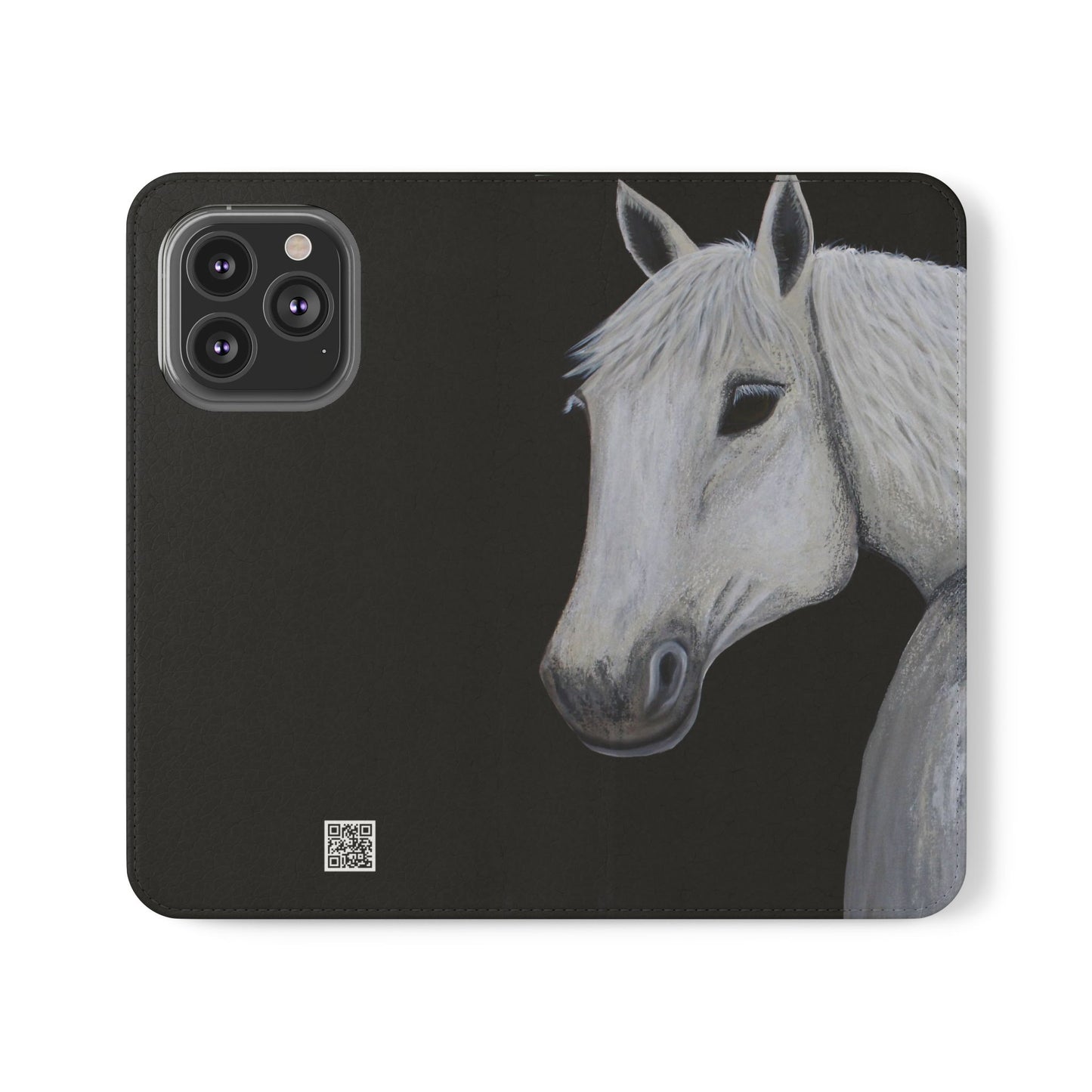 Phone Flip Cases - Equestrian Flip phone case - Horse design phone case - Ghost Wallet phone case
