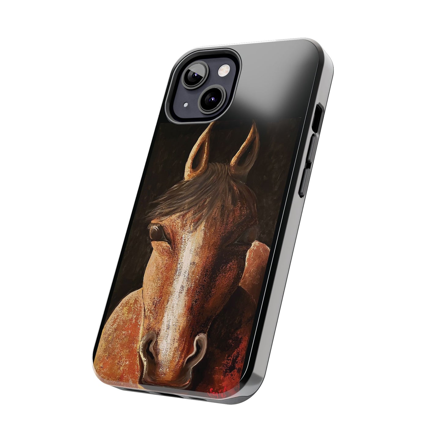 Tough Phone Case - Original art phone case - Equestrian Art phone case - Nigel