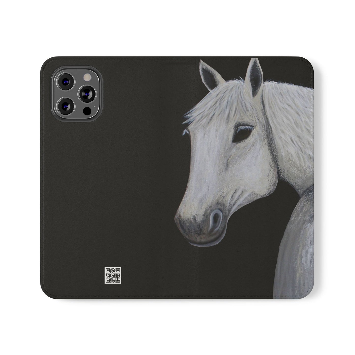 Phone Flip Cases - Equestrian Flip phone case - Horse design phone case - Ghost Wallet phone case