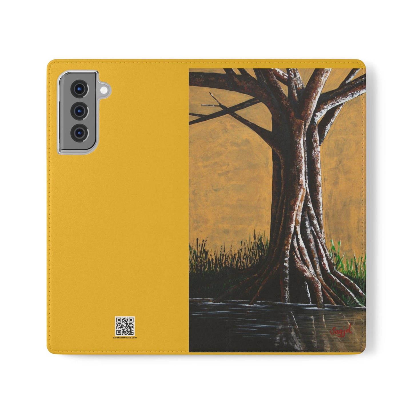 Phone Case - Flip style phone case - Wallet phone Case - Original Tree Art phone case - Strength in Vulnerability original Art