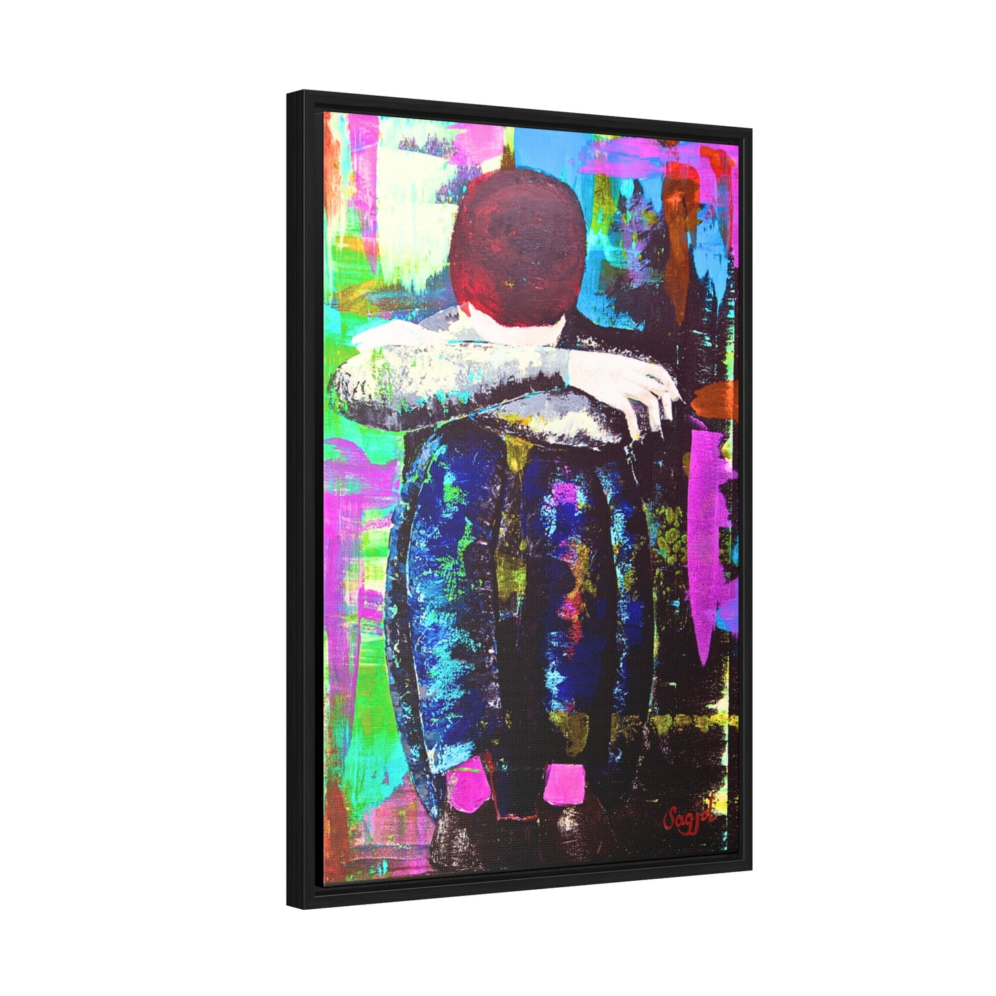 Framed Gallery Wraps - Original Art - Framed Canvas - Tommy 2