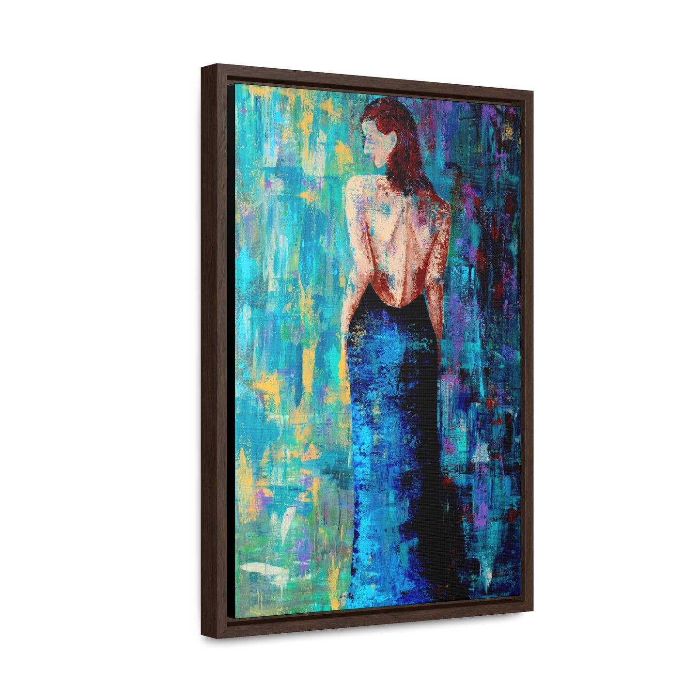 Framed Wall Art - Lady in Blue