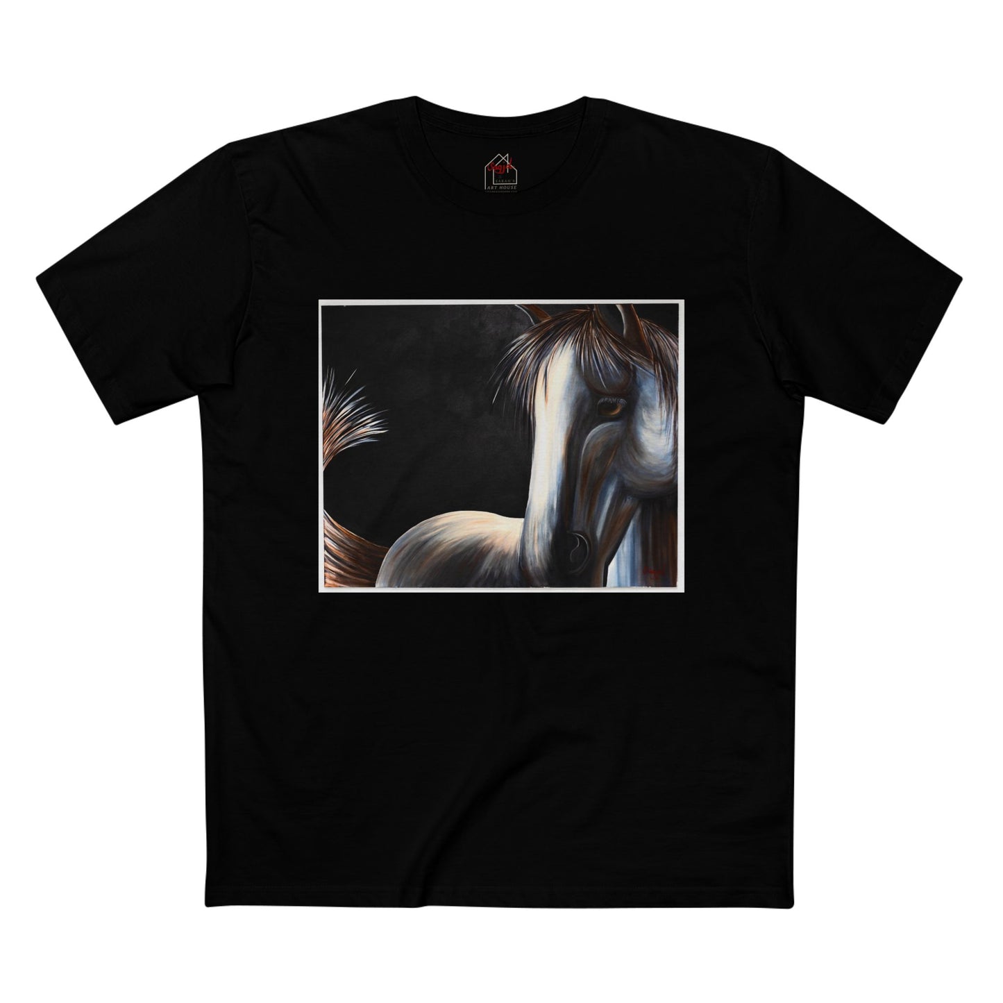 Unisex Tee - "Stamina" Graphic Tee - Original Art Tee -Western style shirt - Equestrian Art