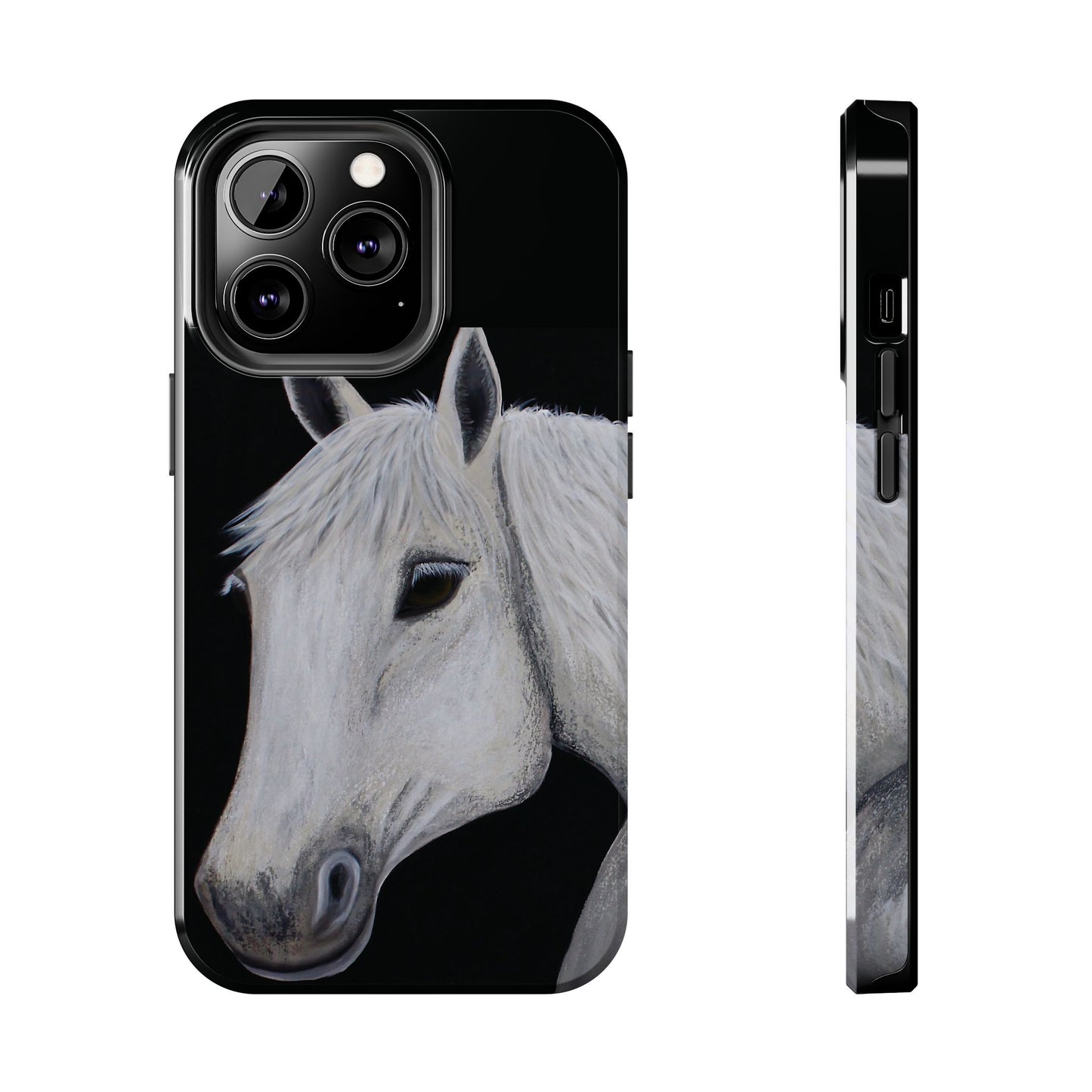 Tough Phone Case - Original art phone case - Slim phone case - Equestrian Art phone case - Ghost Horse Phone case