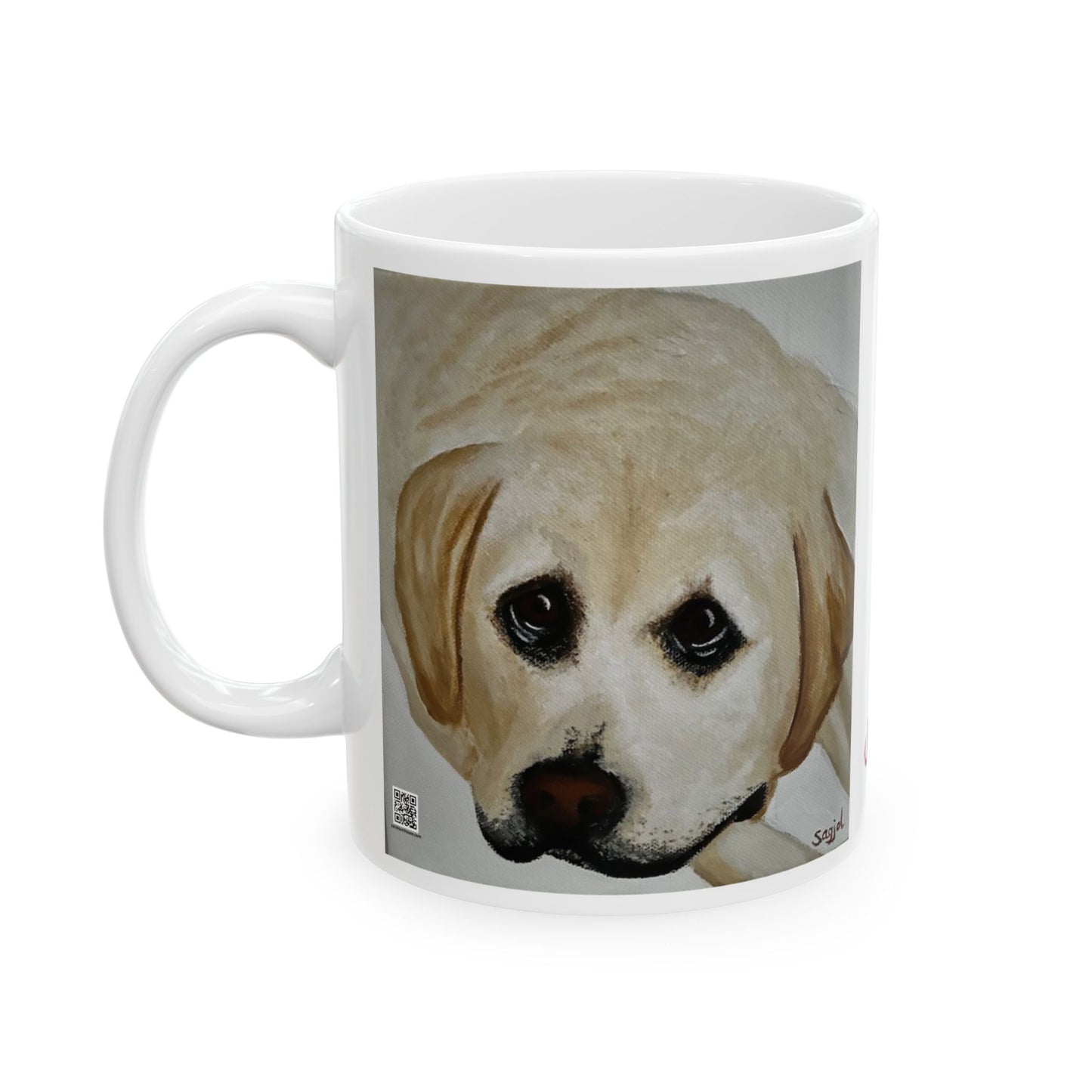 Ceramic Mug - "Cooper" the Yellow Labrador - Original Art Coffee Mug - Birthday Gift - Housewarming Gift