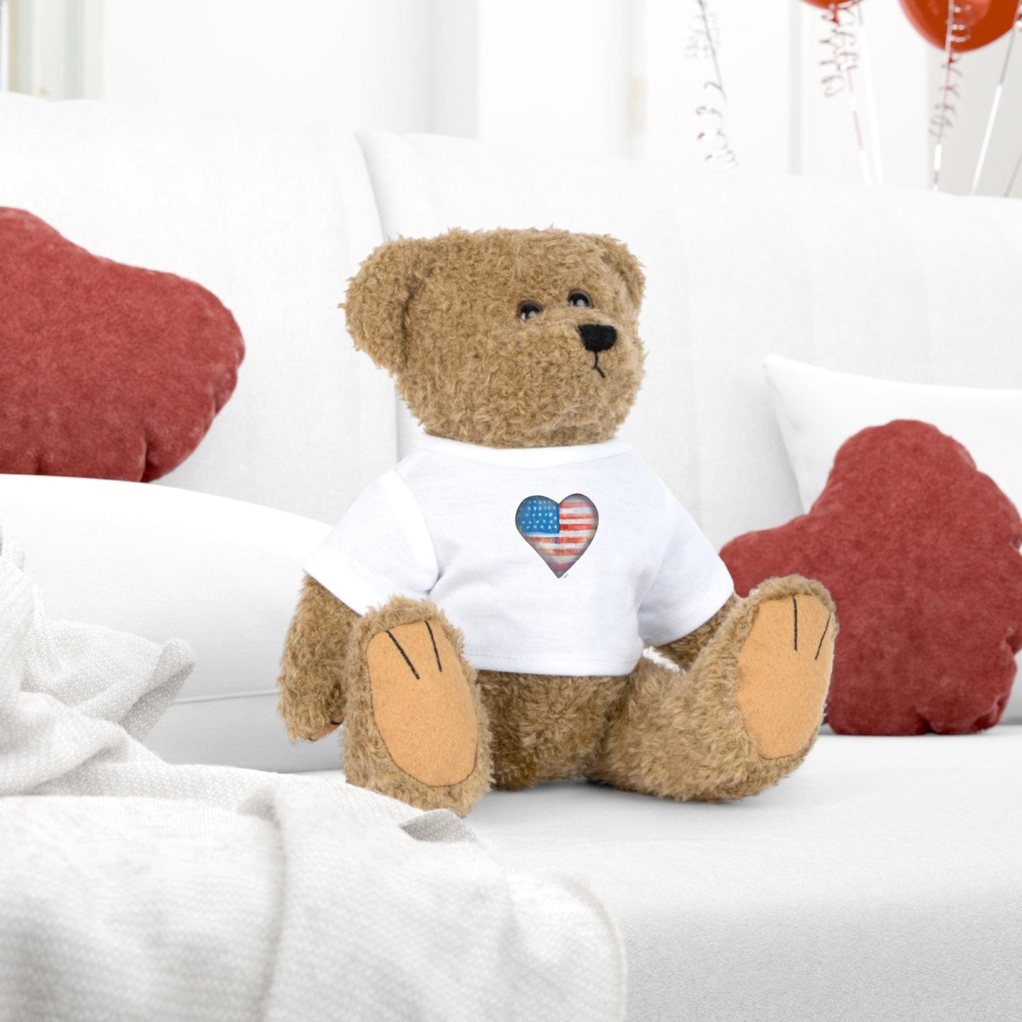 Bear with American Heart T-Shirt