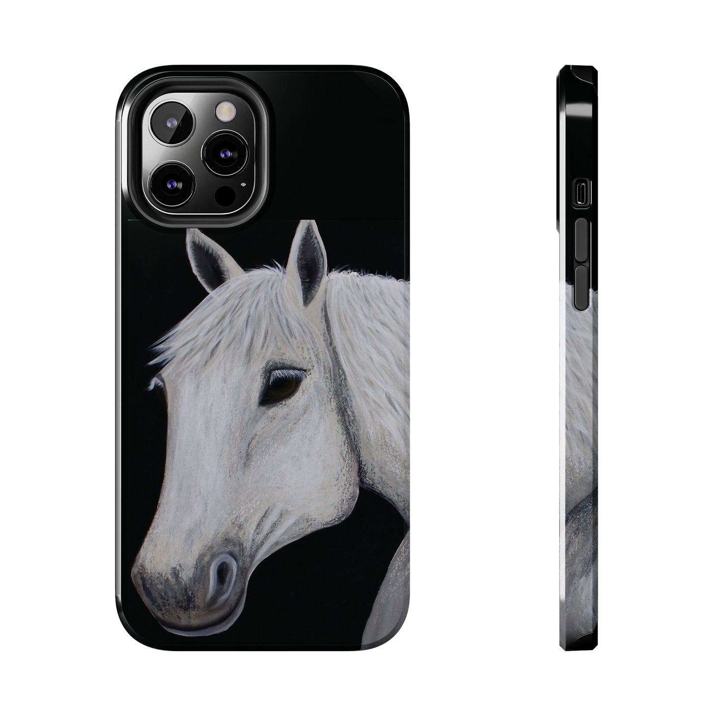 Tough Phone Case - Original art phone case - Slim phone case - Equestrian Art phone case - Ghost Horse Phone case