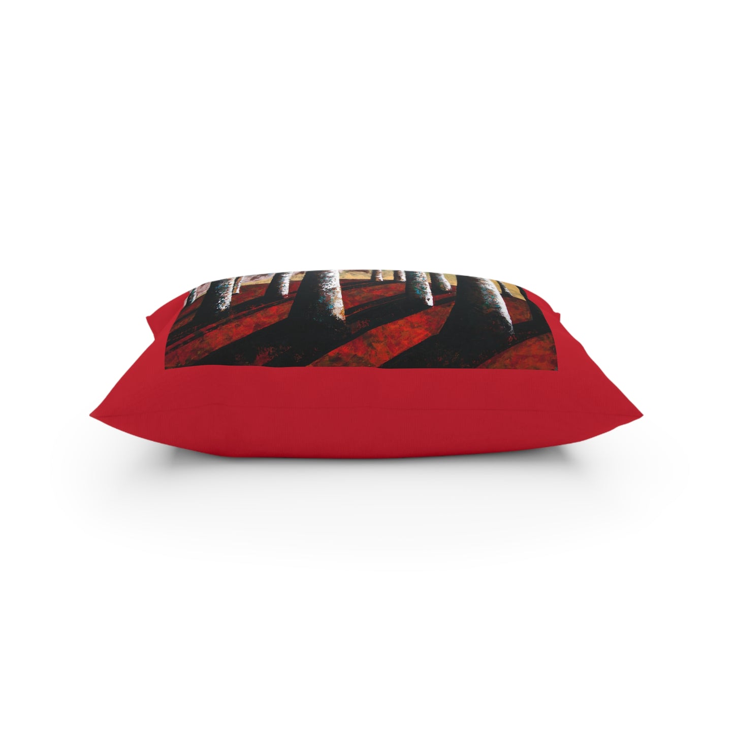 Red Lumber Pillow - Red Throw Pillow - Red Toss Pillow - Red Pillow for couch - At the end of the Day