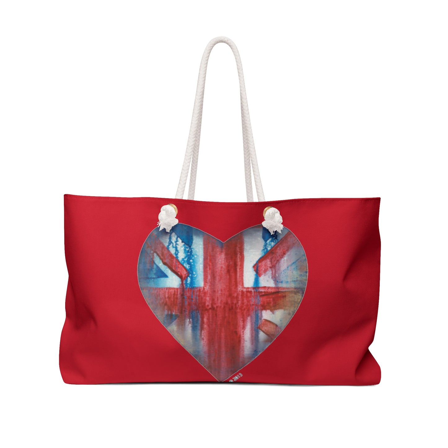 Red Tote Bag British Heart