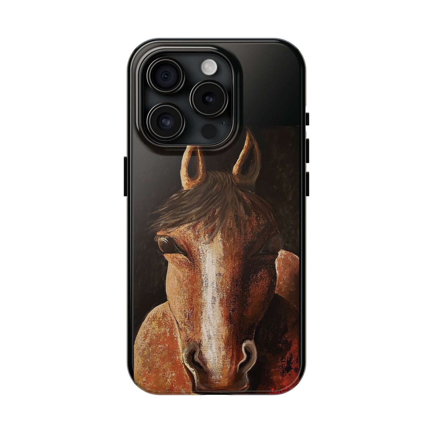 Tough Phone Case - Original art phone case - Equestrian Art phone case - Nigel