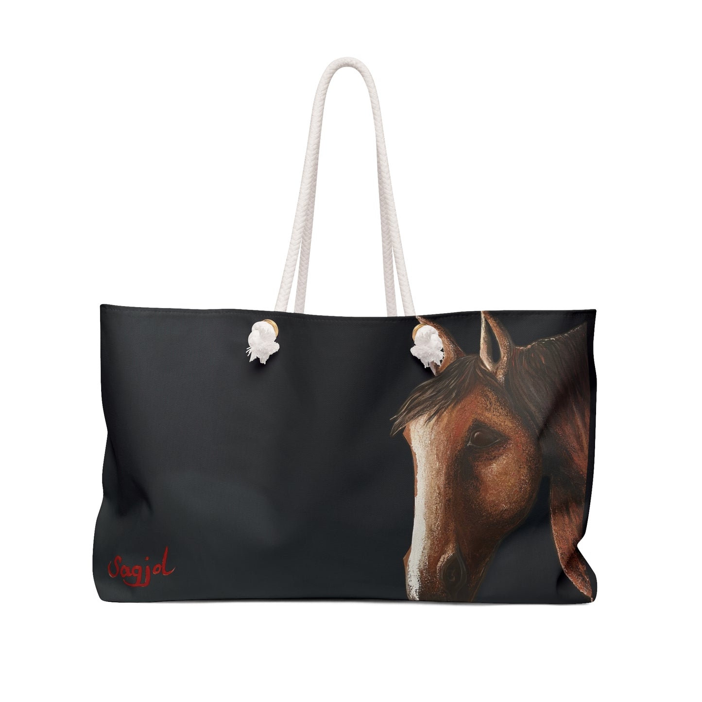 Horse Weekender Bag - Equestrian Tote bag- Spirit Tote - Horse canvass bag - Canvas Tote -Horse lover Tote - Spirit