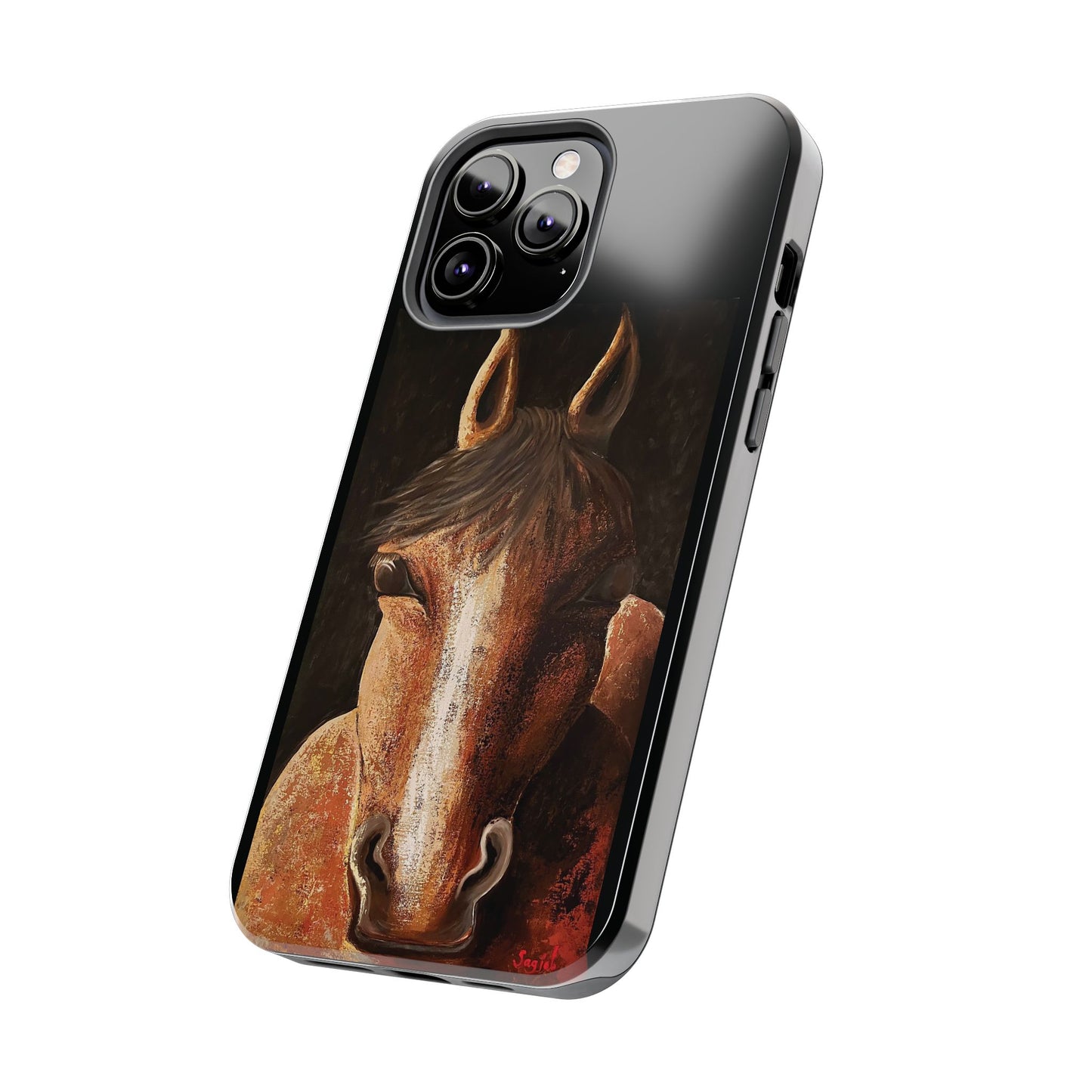 Tough Phone Case - Original art phone case - Equestrian Art phone case - Nigel