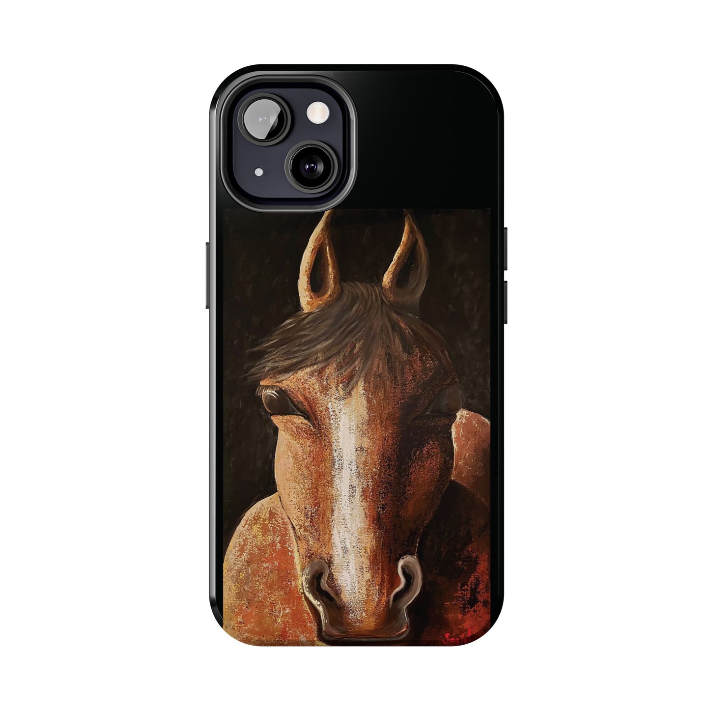 Tough Phone Case - Original art phone case - Equestrian Art phone case - Nigel