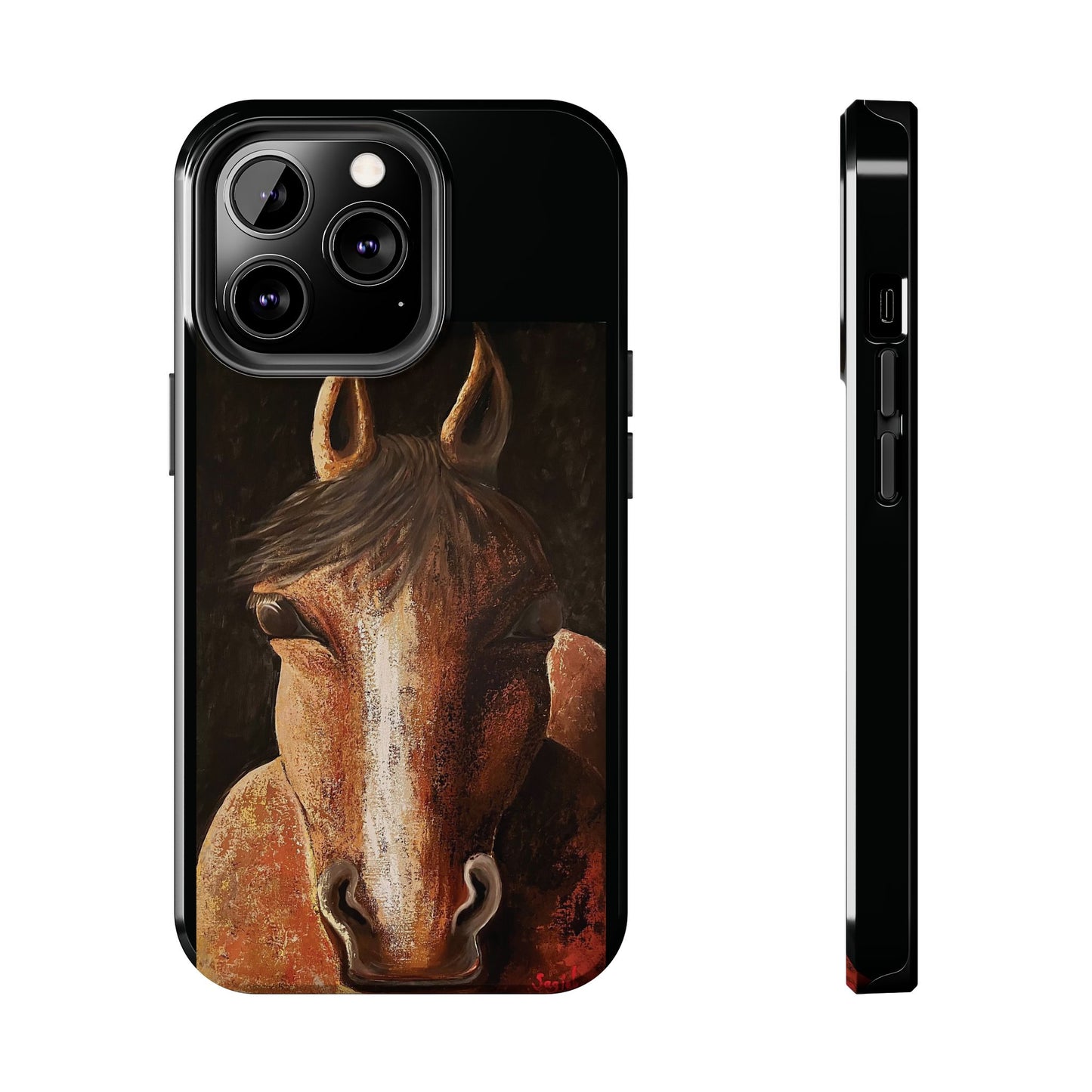 Tough Phone Case - Original art phone case - Equestrian Art phone case - Nigel