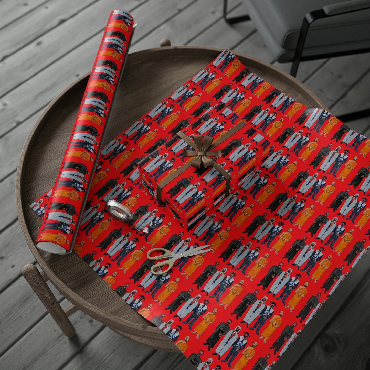 Religious Men Wrapping Paper - Holiday wrapping Paper - Wrapping paper for gifts - Original Art wrapping paper