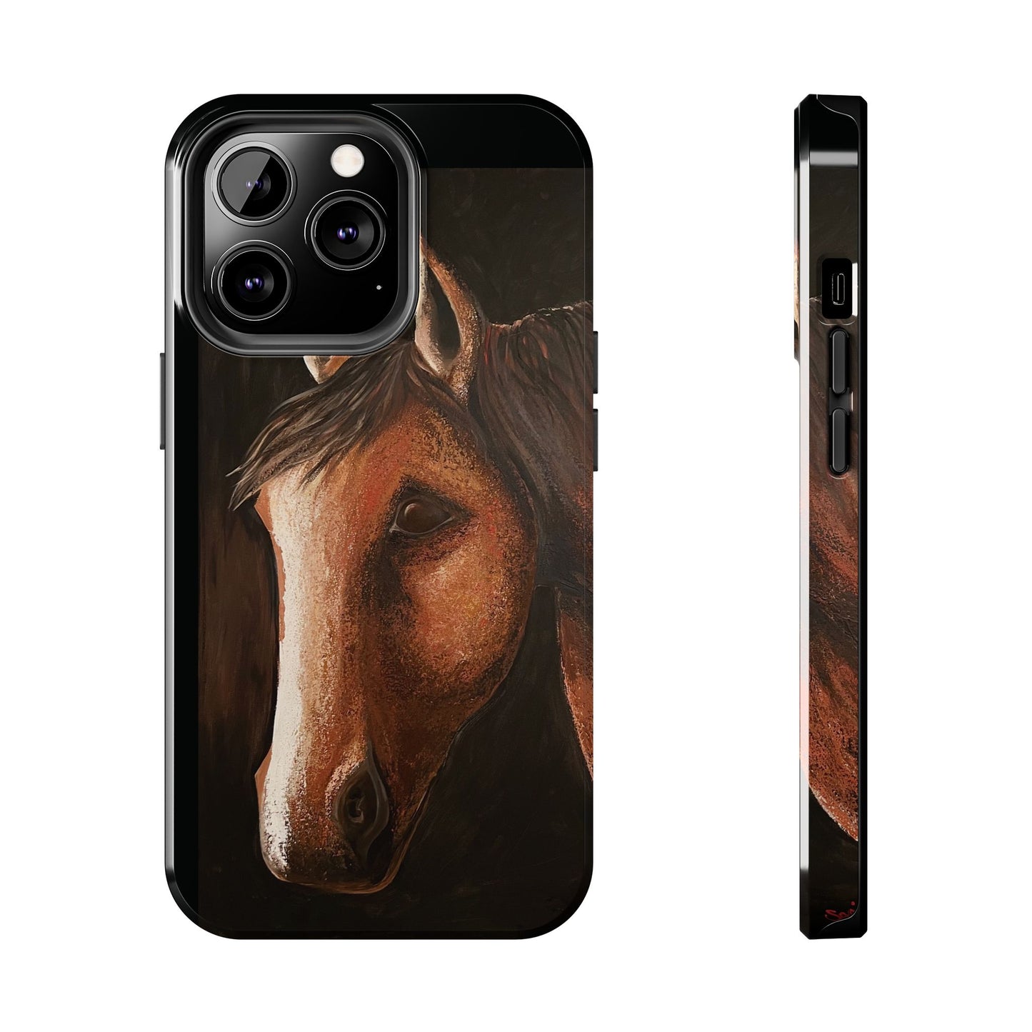 Tough Phone Case - Original art phone case - Slim phone case - Equestrian Art phone case - Spirit