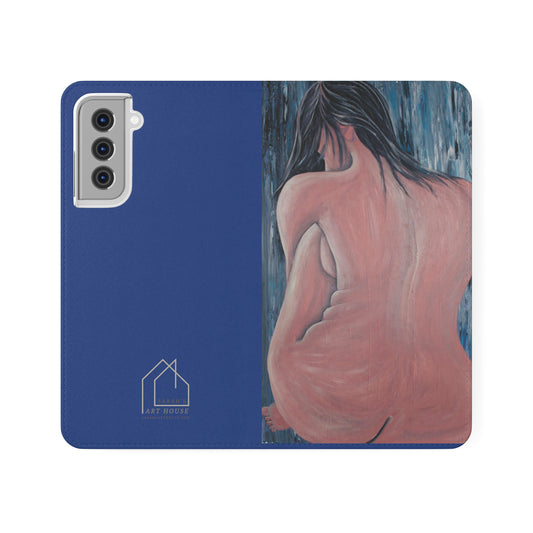 Phone Flip Cases - Original Art Flip phone case - phone case - Silently Waiting - Wallet phone case