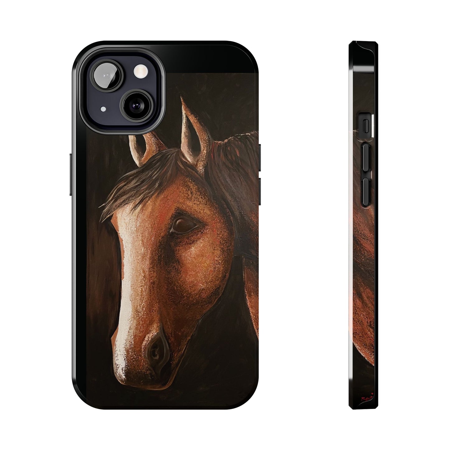 Tough Phone Case - Original art phone case - Slim phone case - Equestrian Art phone case - Spirit