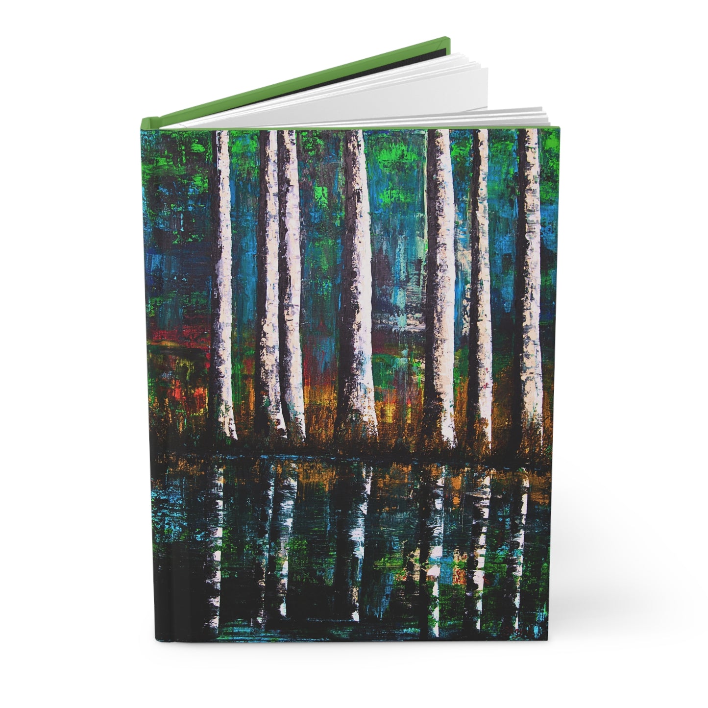 Hardcover Journal Matte - Reflections- Original Art Notebook