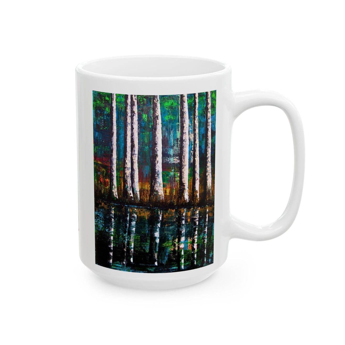 Ceramic Mug - Reflections - Original Art Coffee Mug - Fathers Day Gift - Birthday Gift - Housewarming Gift