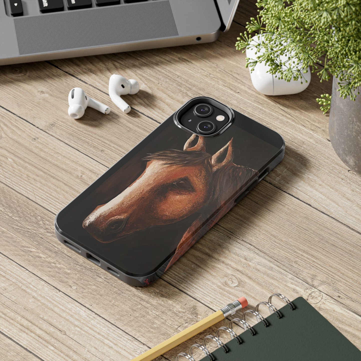 Tough Phone Case - Original art phone case - Slim phone case - Equestrian Art phone case - Spirit