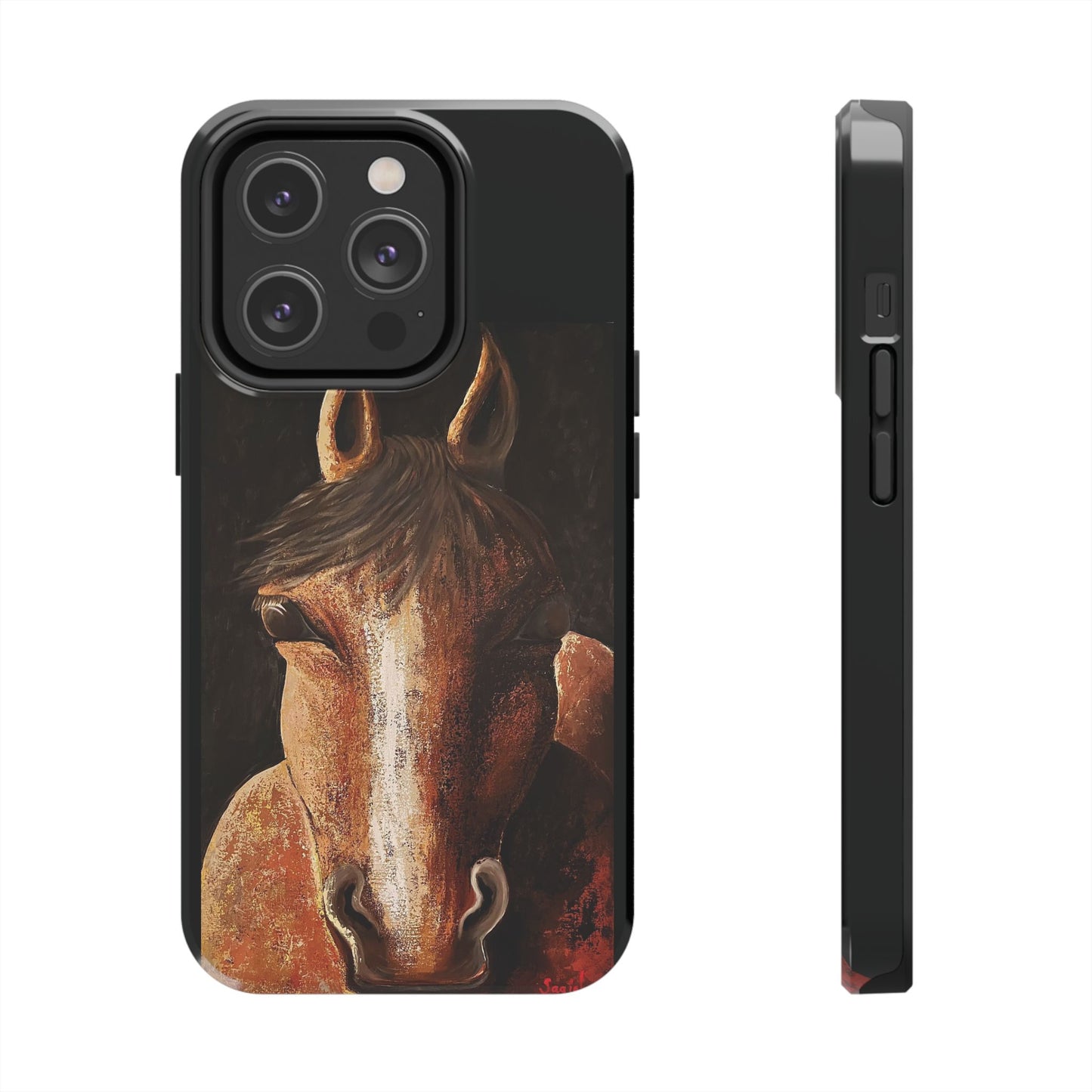 Tough Phone Case - Original art phone case - Equestrian Art phone case - Nigel