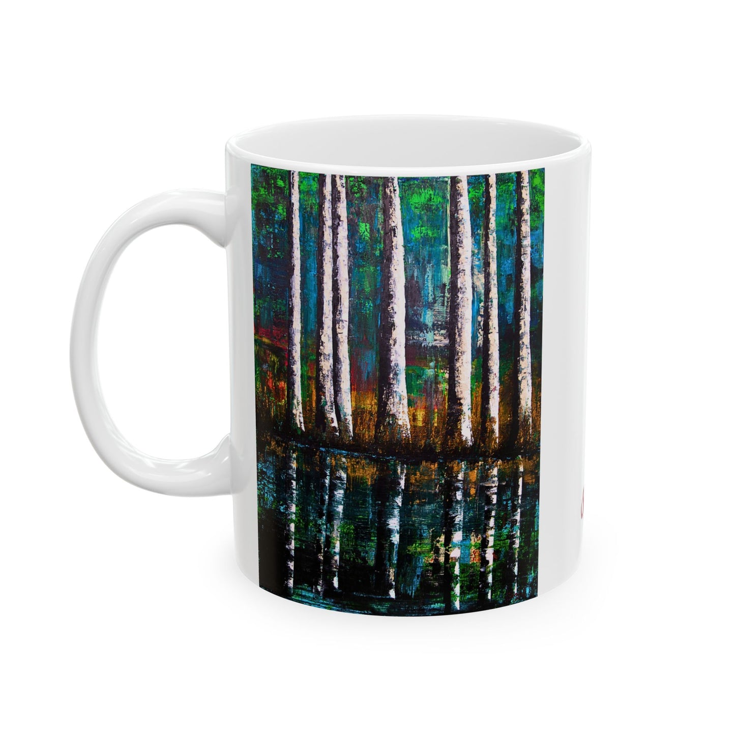 Ceramic Mug - Reflections - Original Art Coffee Mug - Fathers Day Gift - Birthday Gift - Housewarming Gift