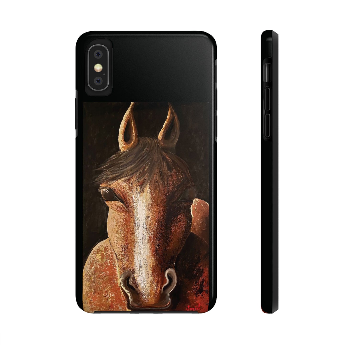 Tough Phone Case - Original art phone case - Equestrian Art phone case - Nigel