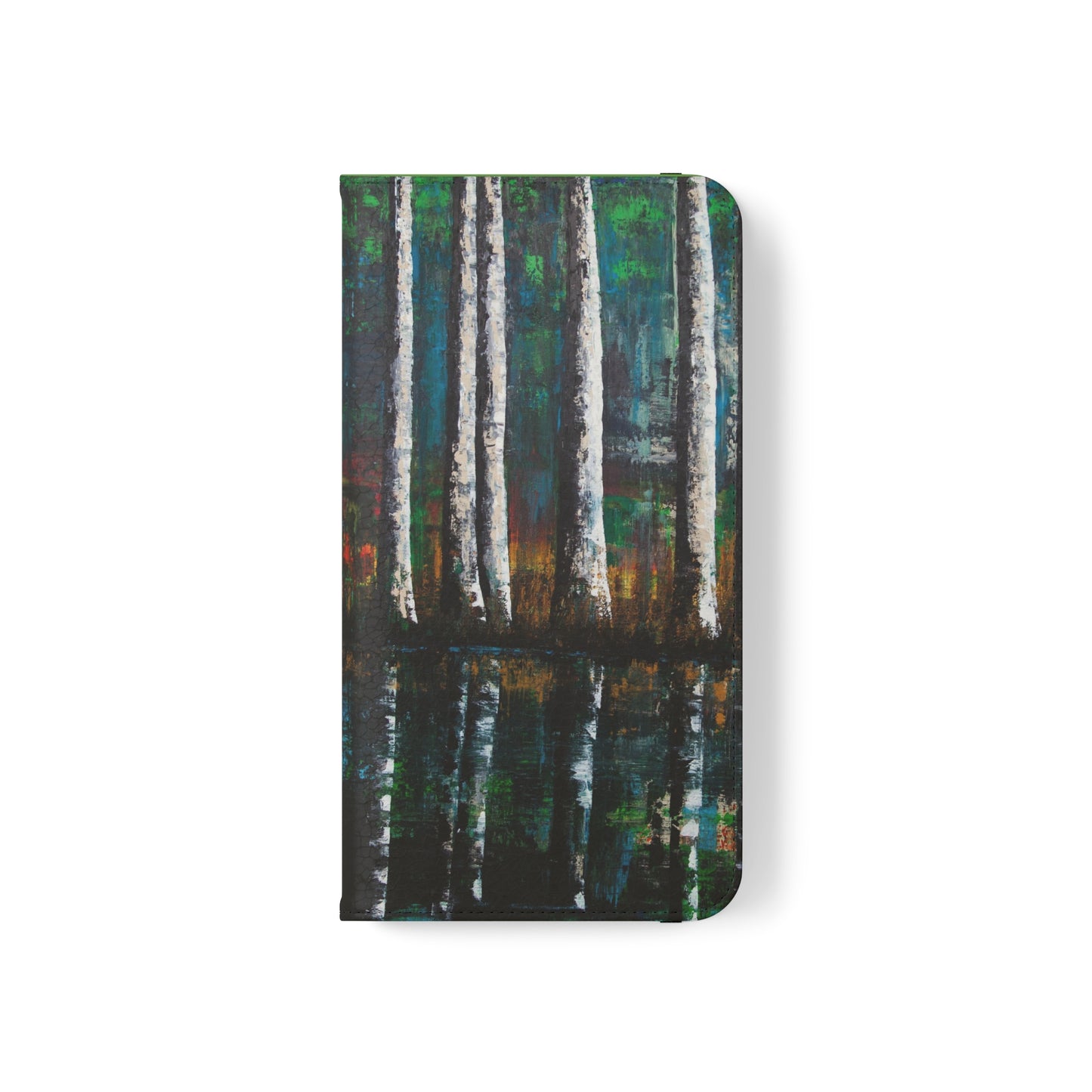 Phone Flip Cases - Wallet Phone Case - Reflections with Poem