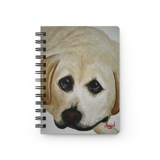 Spiral Bound Journal - "Cooper the Yellow Labrador" - Notepad