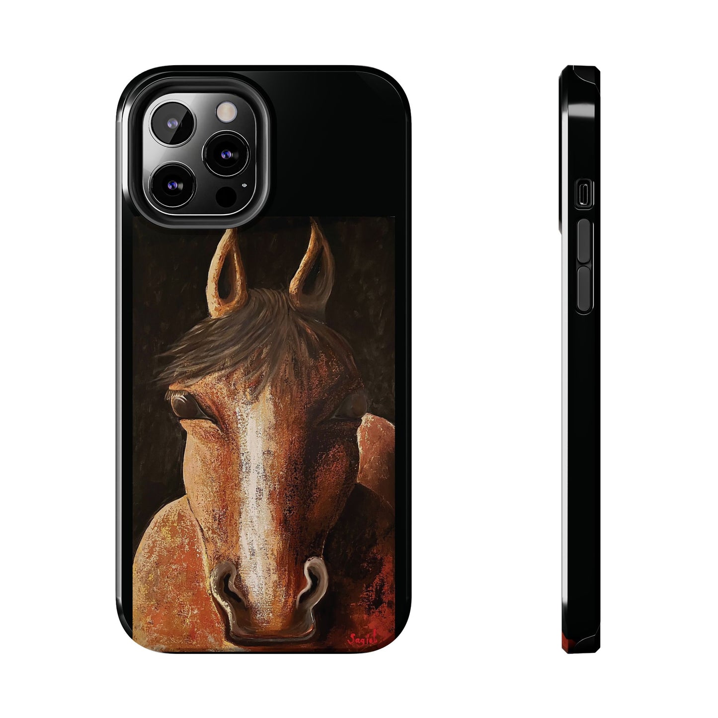 Tough Phone Case - Original art phone case - Equestrian Art phone case - Nigel