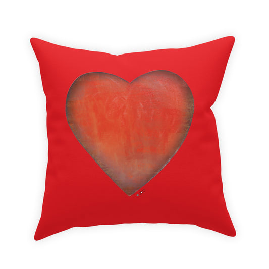 Red Throw Pillow - Colorful Throw pillow - Heart Decorative Pillow - Throw pillow for Couch