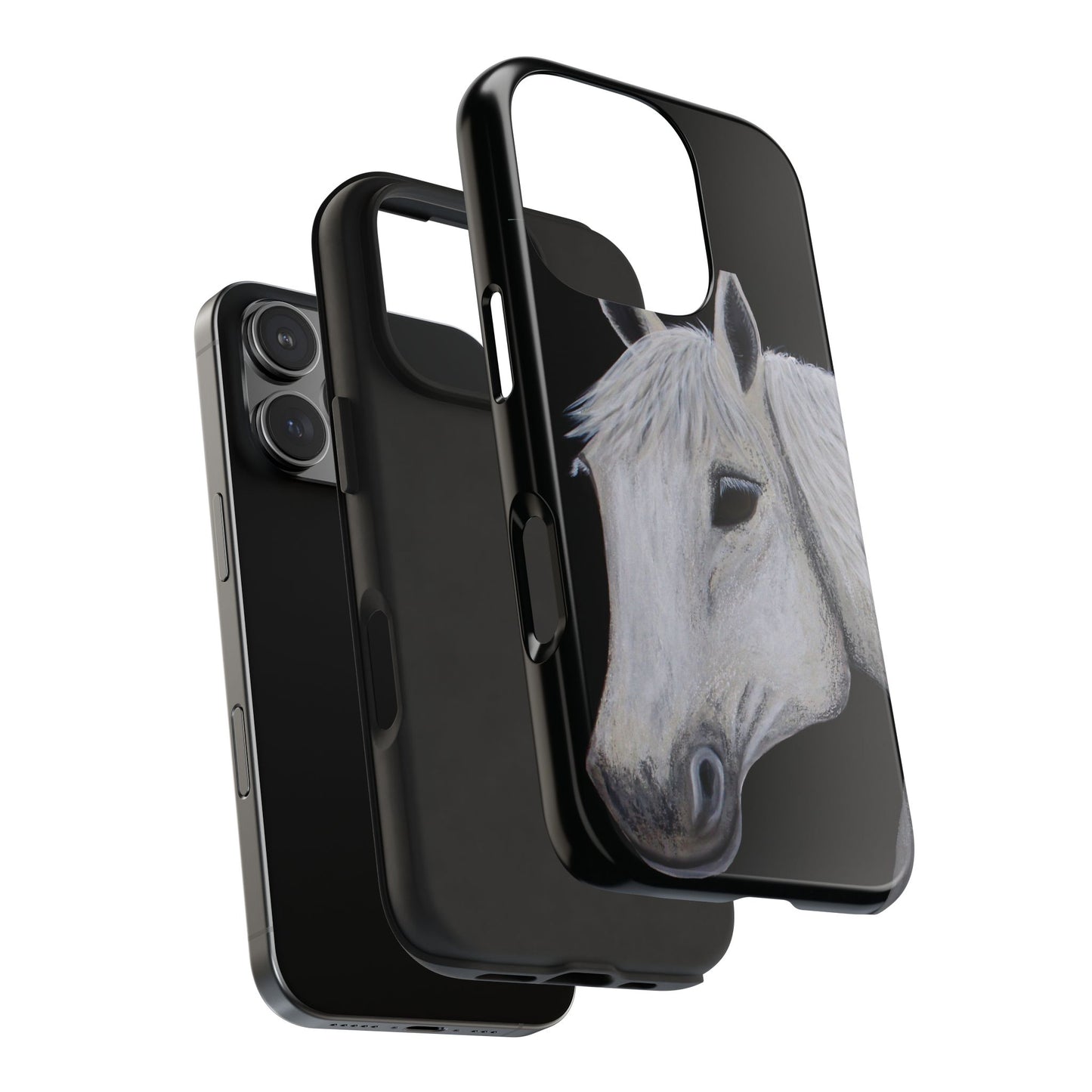 Tough Phone Case - Original art phone case - Slim phone case - Equestrian Art phone case - Ghost Horse Phone case