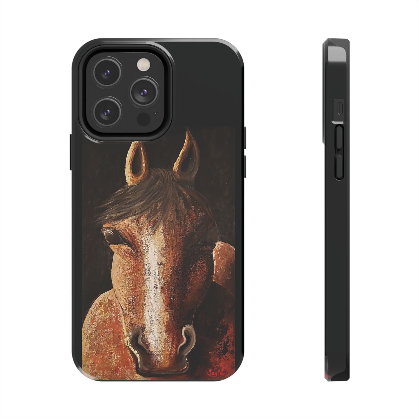 Tough Phone Case - Original art phone case - Equestrian Art phone case - Nigel