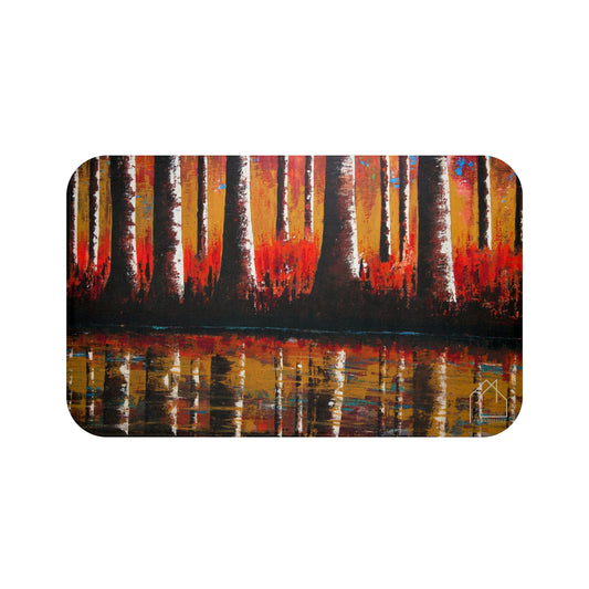 Bath Mat - Bathroom mat - Unique Bathroom mat - A Blazing Dawn