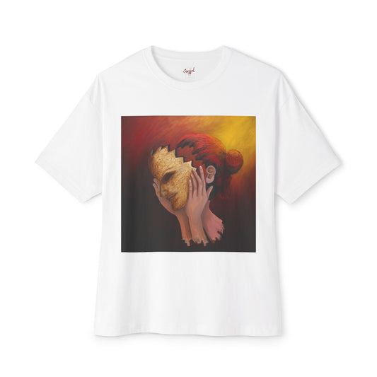 Oversized Boxy Tee - "Thoughts" Original Art Graphic Tee