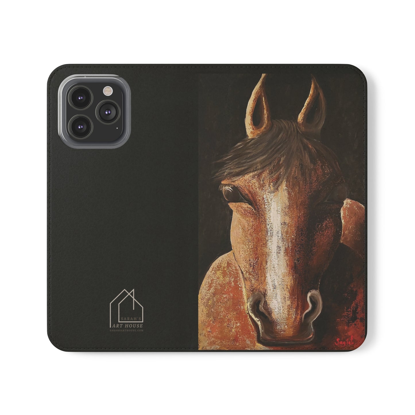 Phone Flip Cases - Wallet Phone case - Phone case with Wallet - Equestrian - Nigel
