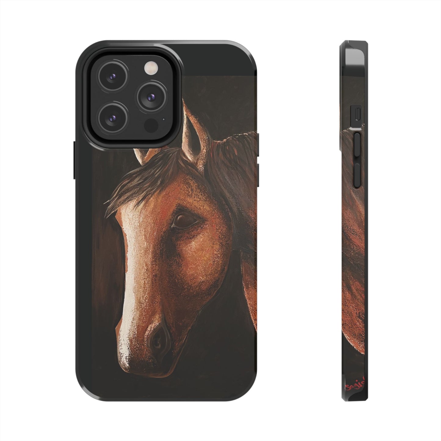 Tough Phone Case - Original art phone case - Slim phone case - Equestrian Art phone case - Spirit