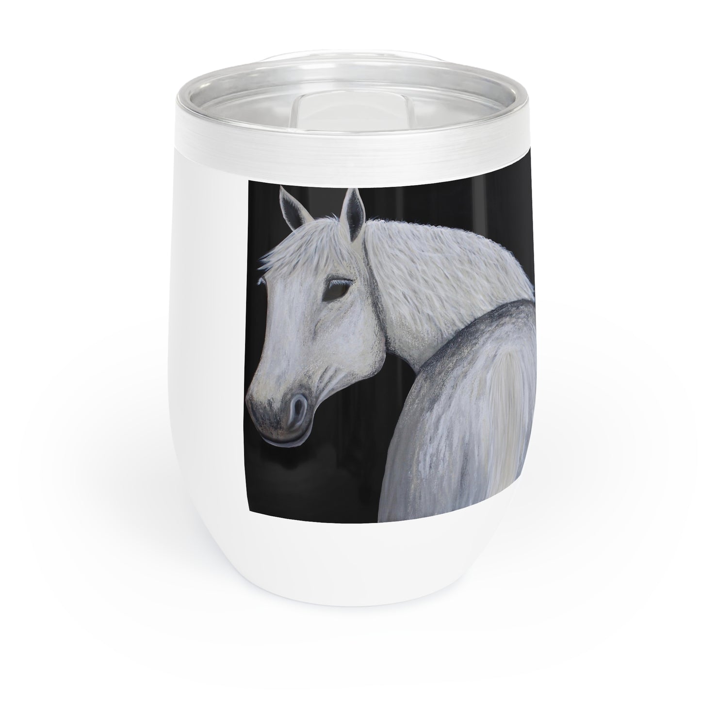 Horse wine cooler - Chill Wine Tumbler - Drinks Tumbler - Ghost