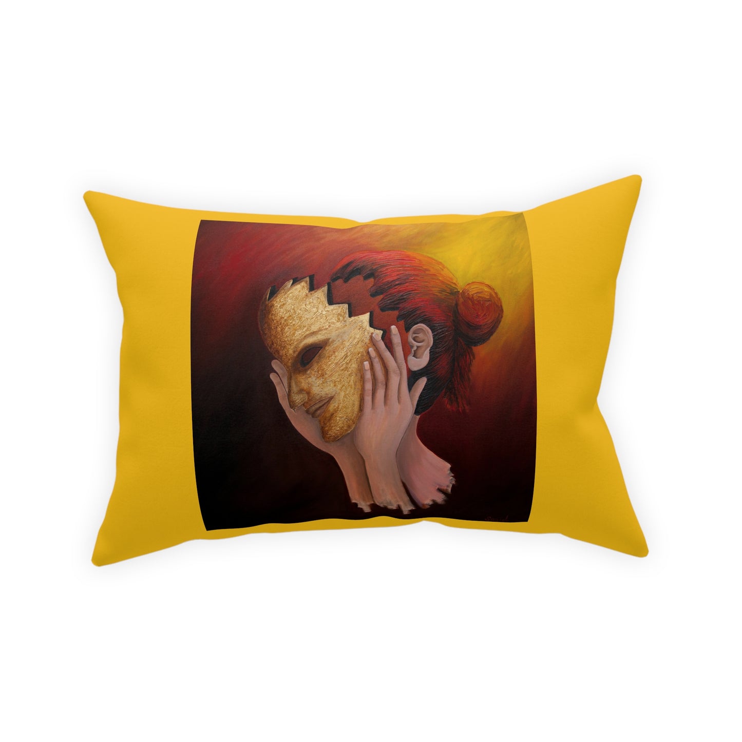 Colorful Throw Pillows - Yellow Throw Pillow - throw pillow for couch - Thoughts