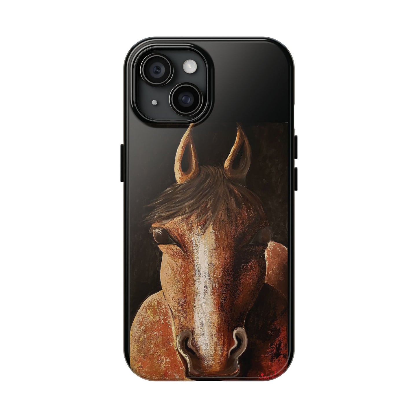 Tough Phone Case - Original art phone case - Equestrian Art phone case - Nigel