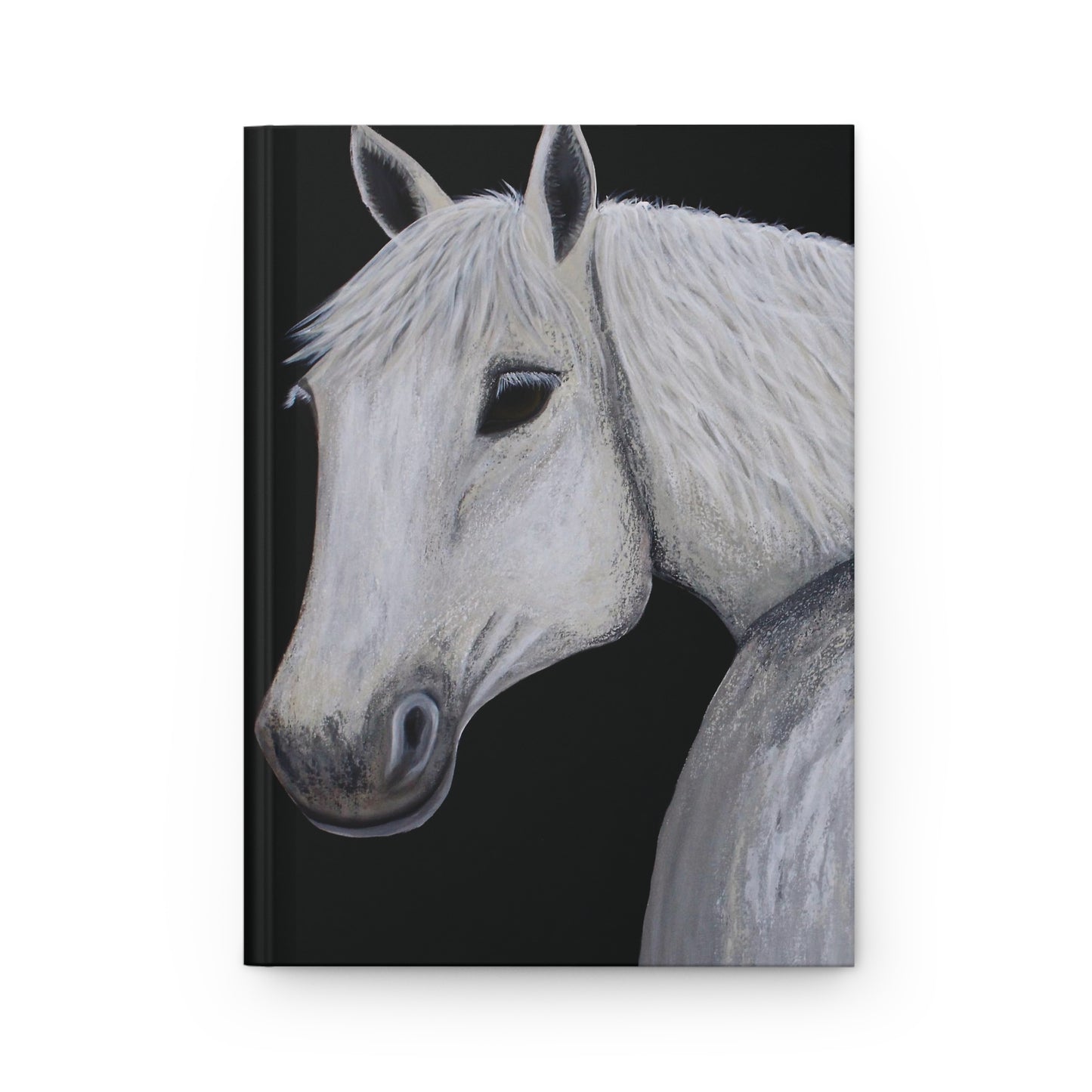 Hardcover Journal - Original Art Journal - Art Journal -Equestrian Art - Ghost